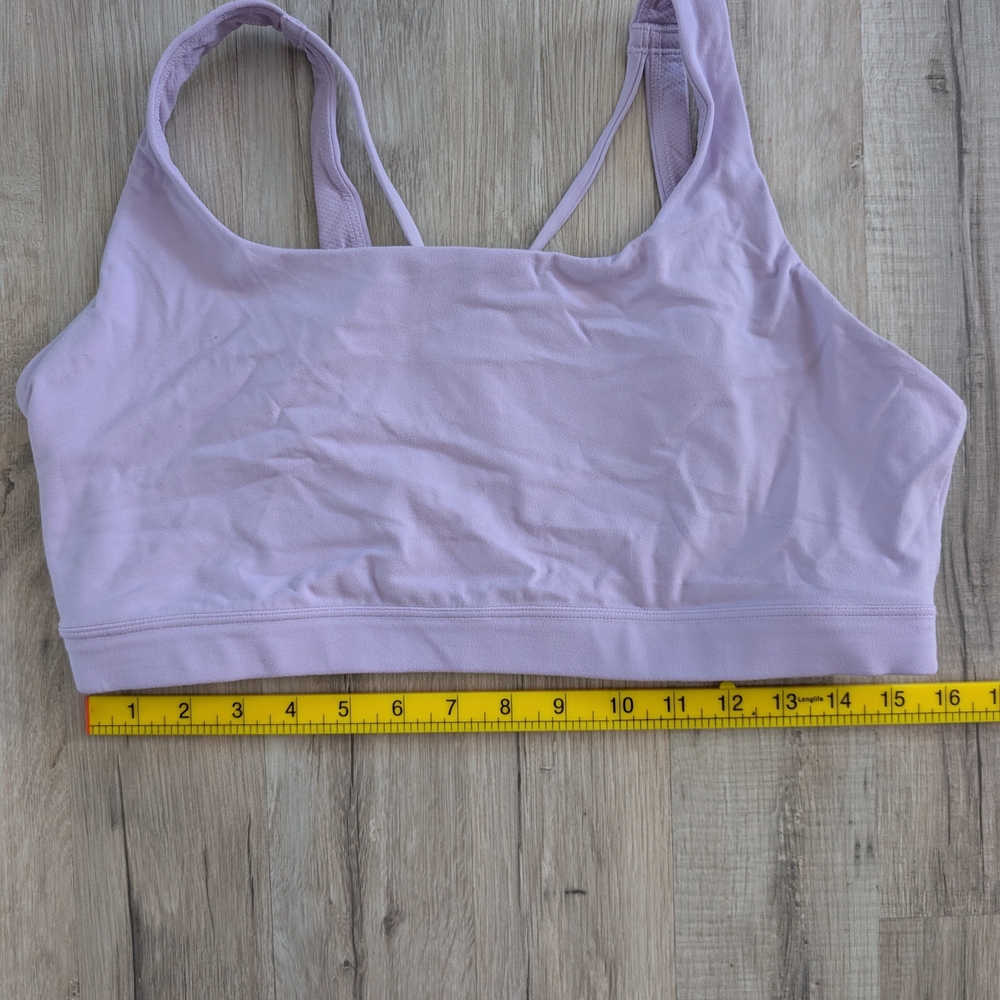 Athleta Exhale Strappy Bra Periwinkle, XL (A7) - Picture 6 of 6